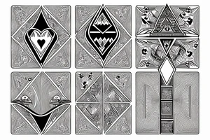 Diamond, Ace of cards tattoo idea