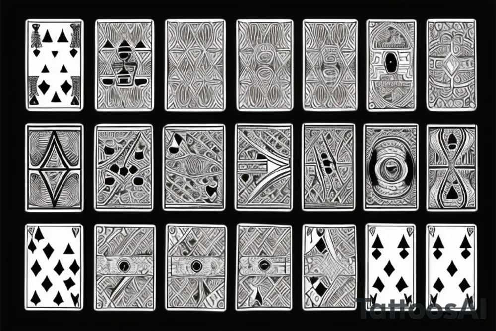 Diamond, Ace of cards tattoo idea
