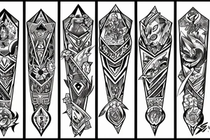 Ace of diamonds, sleeve tattoo tattoo idea