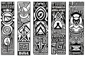 The way to lead a successful life. Through channeling vibrations, law of attraction, hard work, discipline and belonging tattoo idea