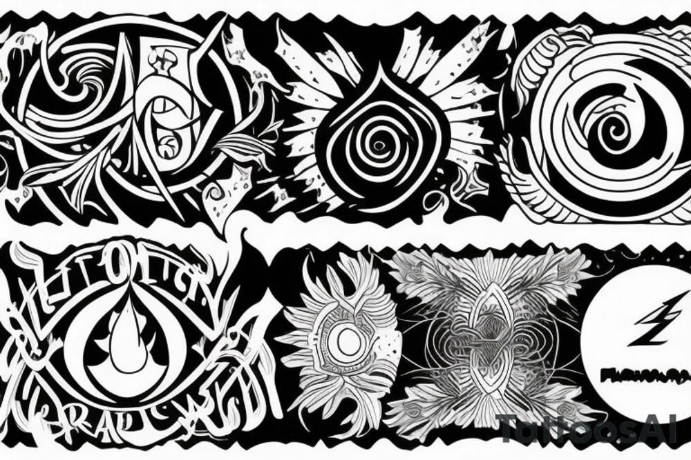 The way to lead a successful life. Through channeling vibrations, law of attraction, hard work, discipline and belonging tattoo idea