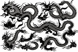 Vietnamese boat people with Japanese dragon and Buddha tattoo idea