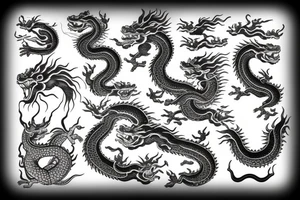 Vietnamese boat people with Japanese dragon and Buddha tattoo idea