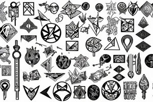 key to the world tattoo idea