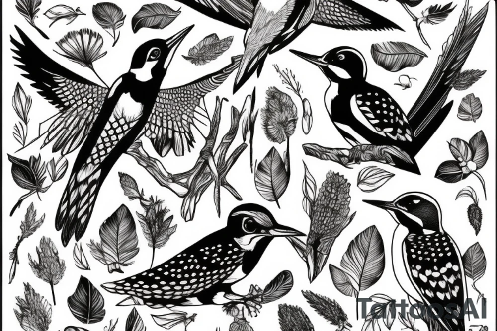 Woodpecker tattoo idea
