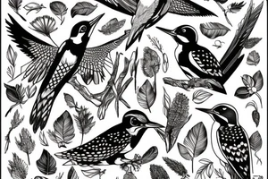 Woodpecker tattoo idea