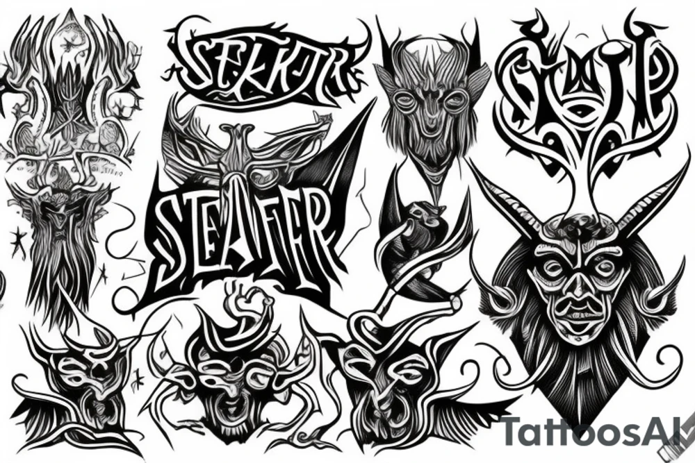 teker for satan tattoo idea