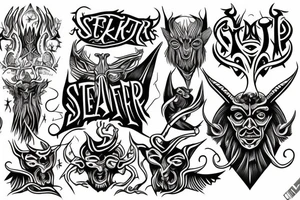 teker for satan tattoo idea