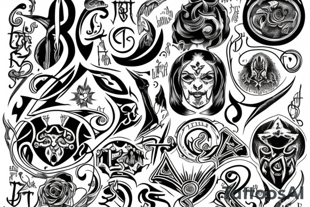 teker for satan tattoo idea