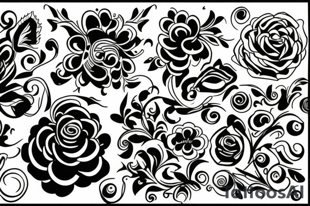 Flowers tattoo idea