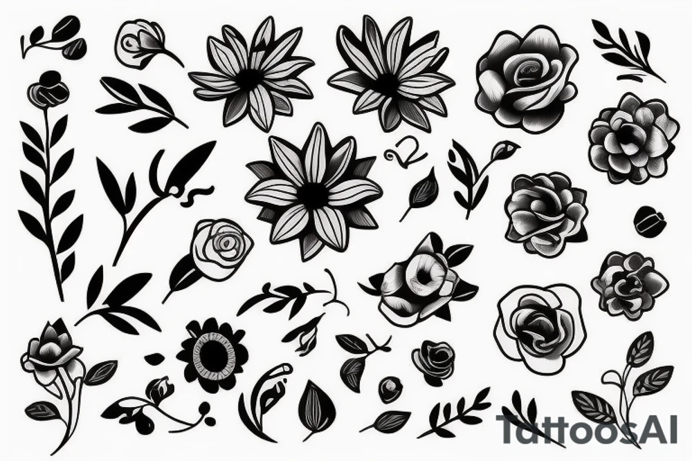 Flowers tattoo idea