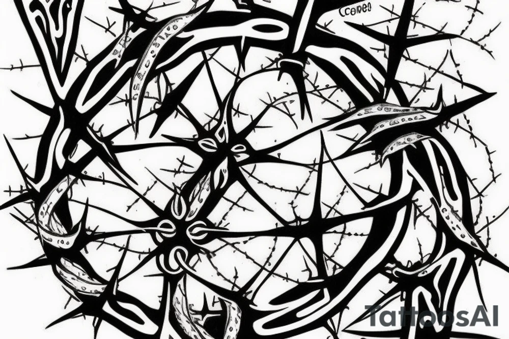 Crown of thorns tattoo idea