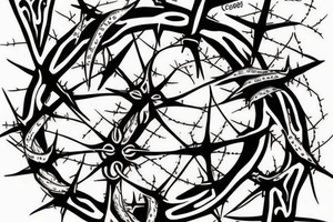 Crown of thorns tattoo idea