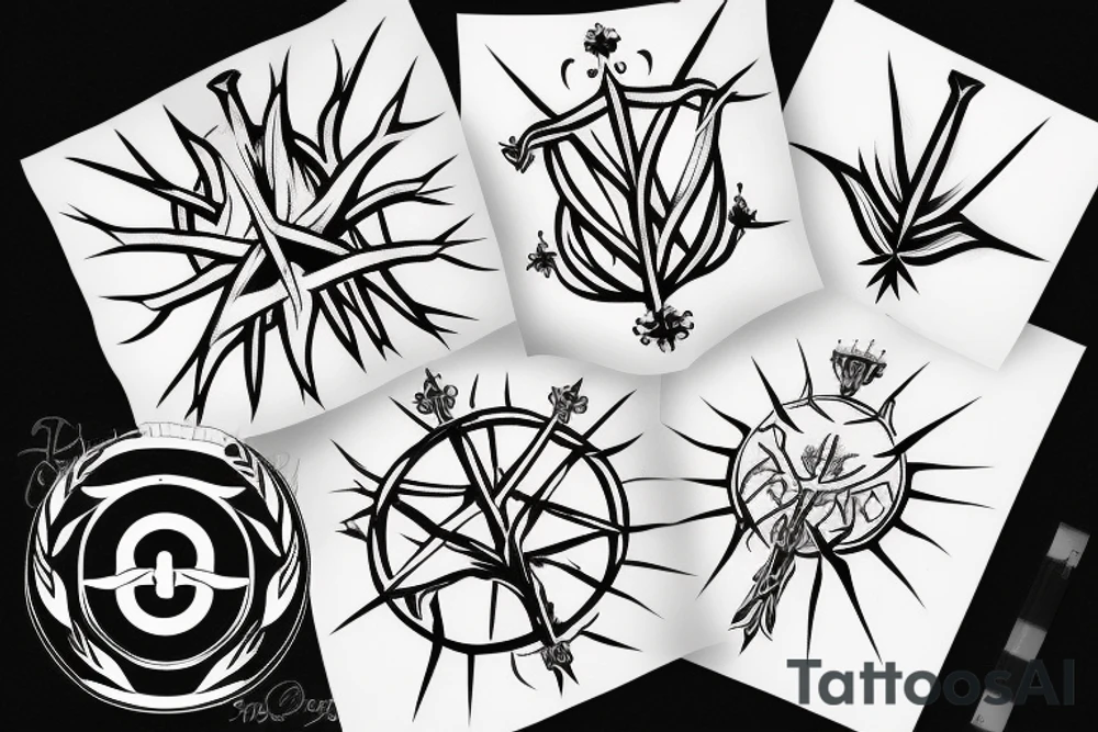 Crown of thorns tattoo idea