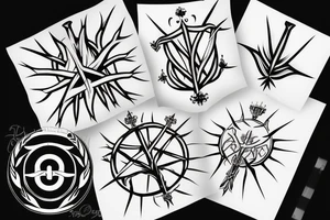 Crown of thorns tattoo idea