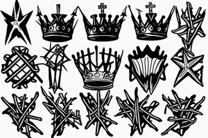 Crown of thorns tattoo idea