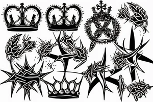 Crown of thorns tattoo idea