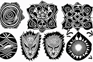 Spirituality from pain tattoo idea