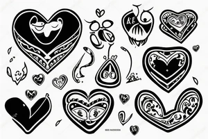 a snkae that eats a heart tattoo idea