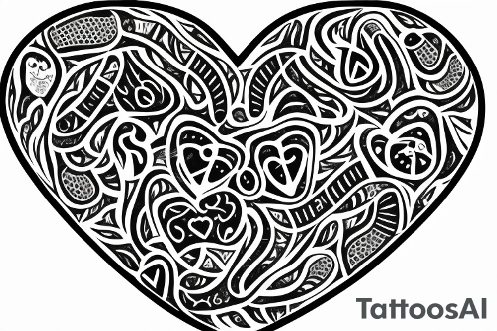 a snkae that eats a heart tattoo idea