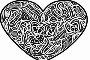 a snkae that eats a heart tattoo idea