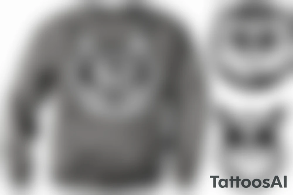 Great Horned Owl with Sweatshirt and Sunglasses tattoo idea