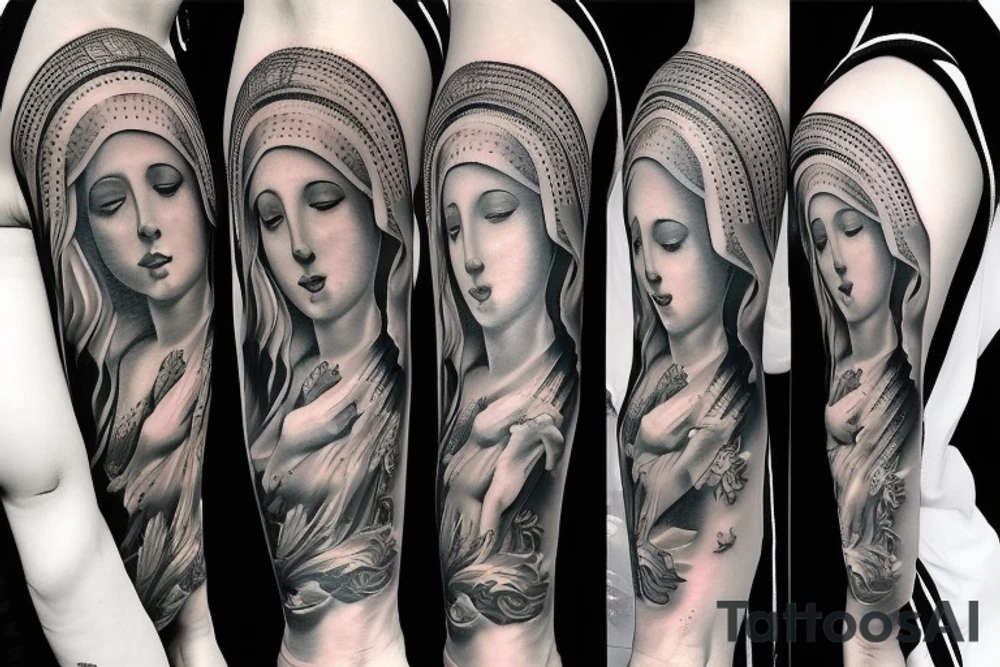 Virgin Mary tattoo idea