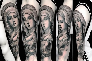 Virgin Mary tattoo idea