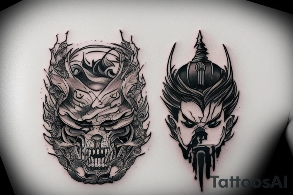 Blood Katana tattoo idea