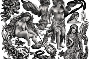 Greek Mythology Herkules tattoo idea