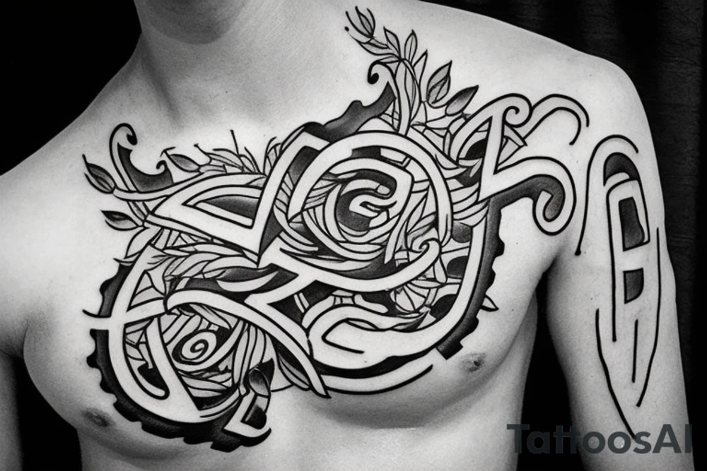 I want a tatoo with letters Γιώργος tattoo idea