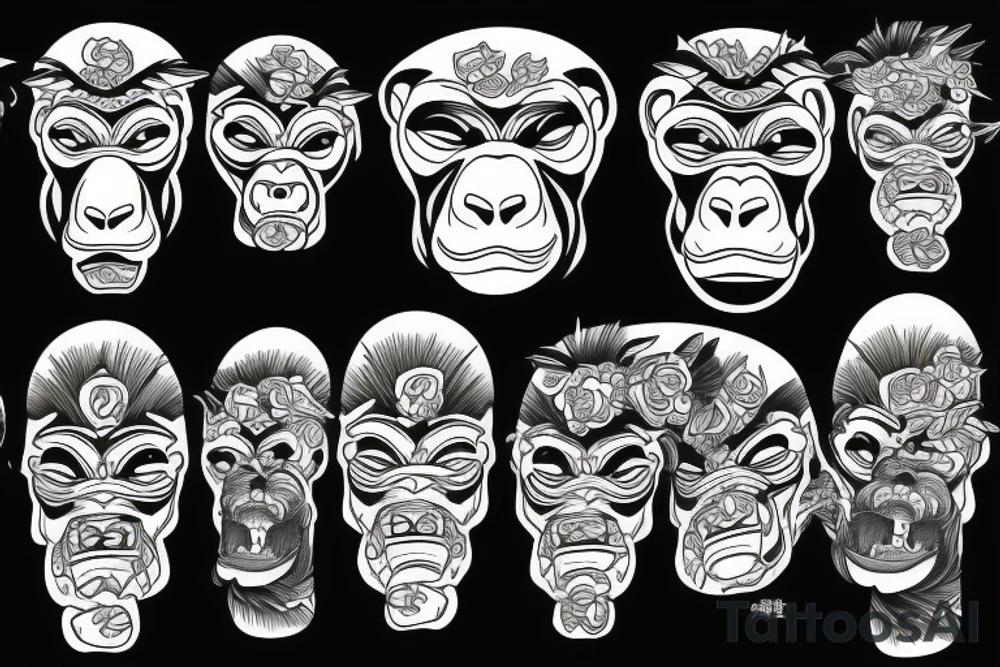 gorilla tattoo idea