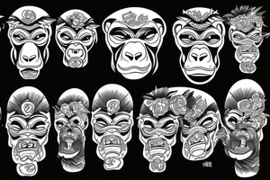 gorilla tattoo idea