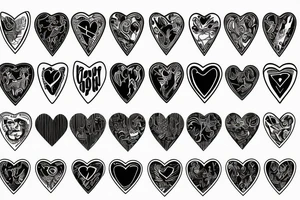 Dagger, heart, blood drops tattoo idea