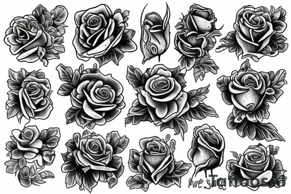 Rose tattoo idea