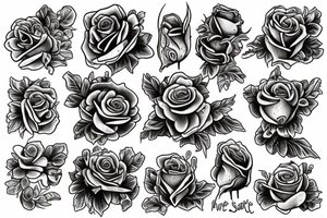 Rose tattoo idea