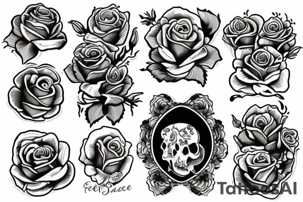 Rose tattoo idea