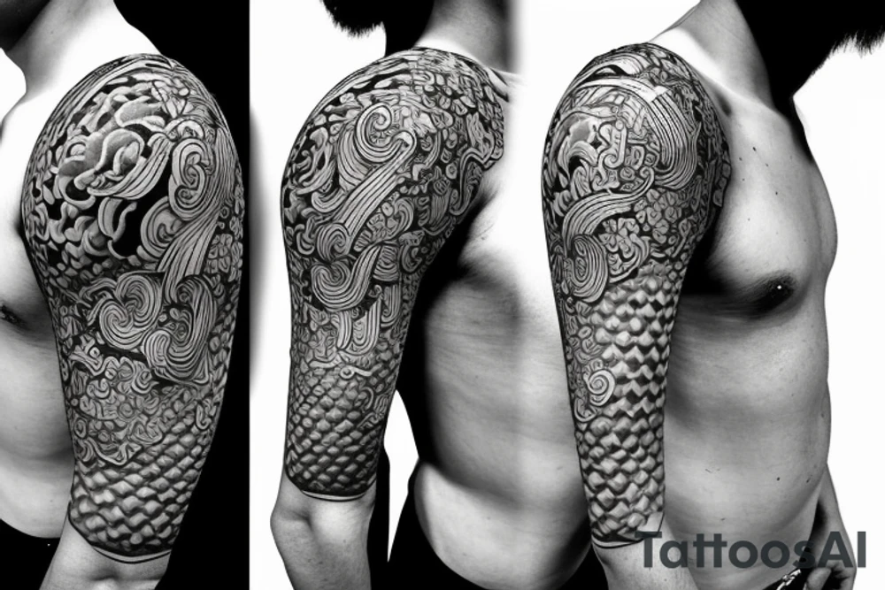 Philosopher and samurai tattoo idea