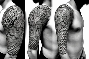 Philosopher and samurai tattoo idea