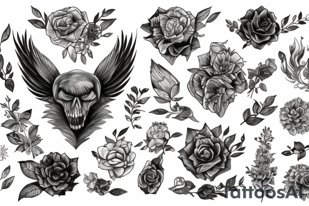 Пионы tattoo idea