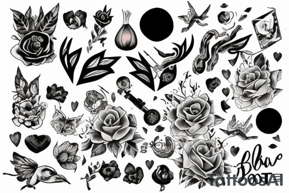 Цветок лотос tattoo idea