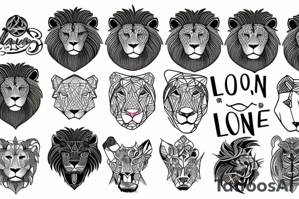 the lion tattoo idea