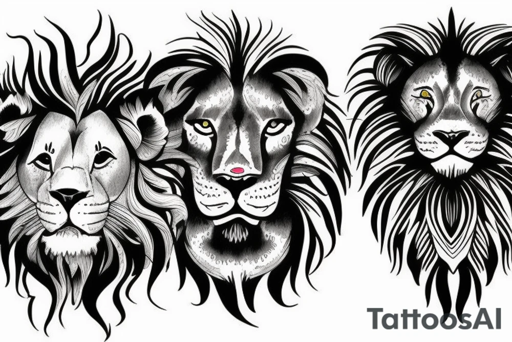 the lion tattoo idea
