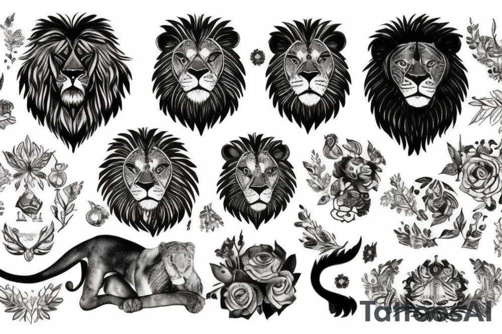 the lion tattoo idea