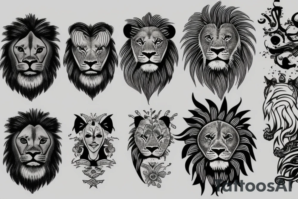 the lion tattoo idea