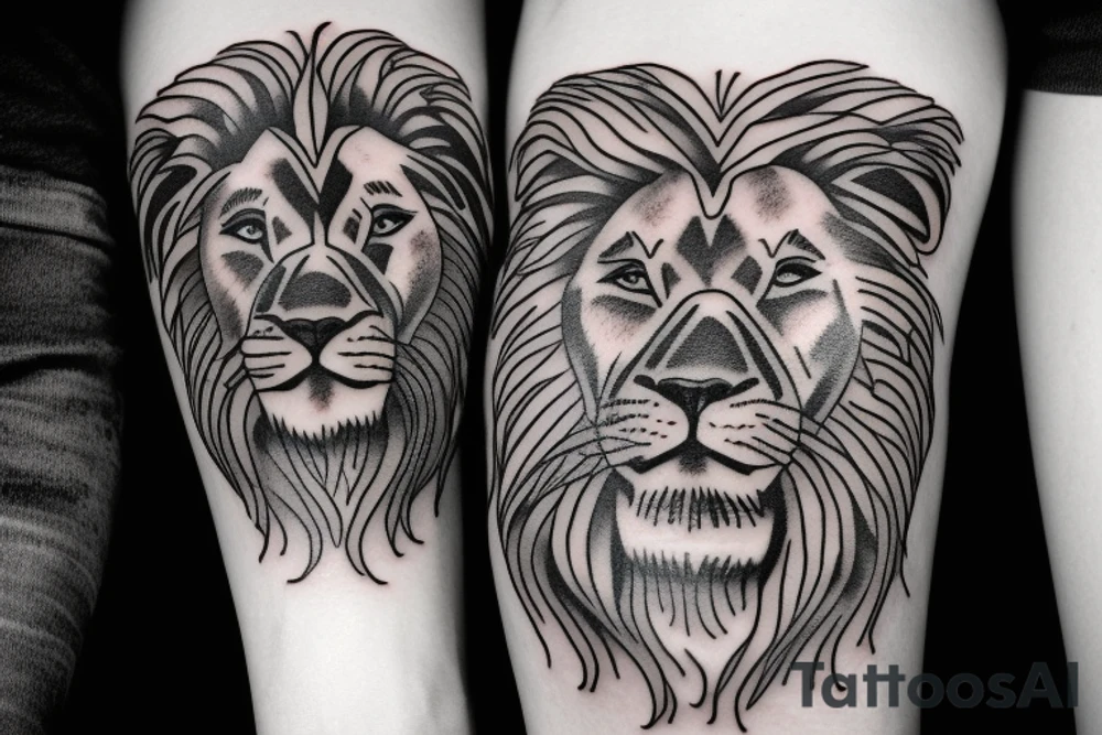 the lion tattoo idea
