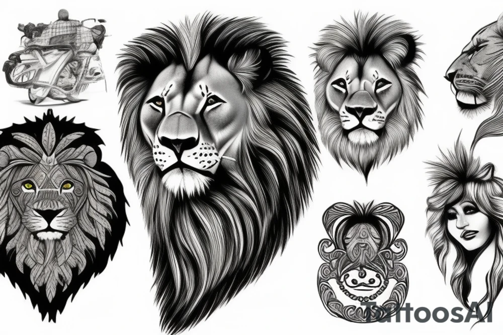 the lion tattoo idea