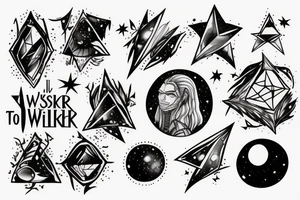 you’ve mistaken the stars reflected on the surface of the lake at night for the heavens - the witcher tattoo idea