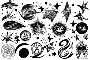 you’ve mistaken the stars reflected on the surface of the lake at night for the heavens tattoo idea