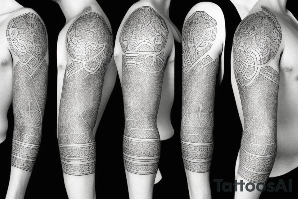 half sleeve tattoo tattoo idea
